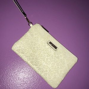 Off white Aldo clutch/wristlet